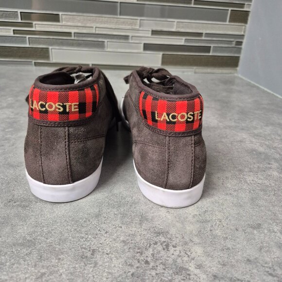 NWT Lacoste Sport Ampthill Brown Suede Chukka Boots Size 11 - Picture 6 of 16
